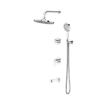 شیر حمام توکار گلسا با سردوش دیواری